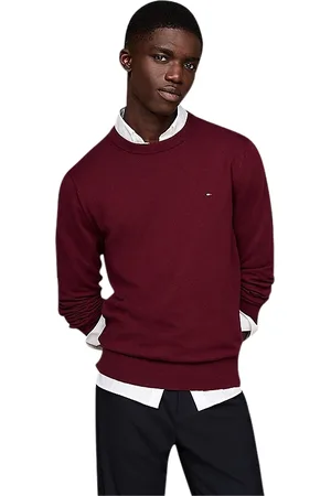 Tommy Hilfiger Trui effen rood normale fit