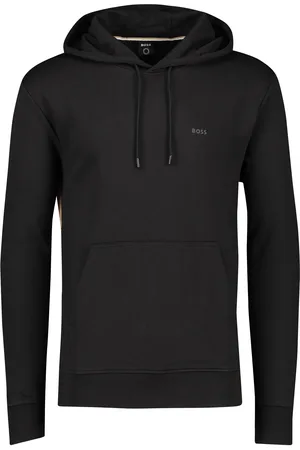 HUGO BOSS Sweater met logo effen hoodie