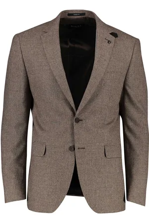 Digel Wollen colbert gemêleerd modern fit stretch