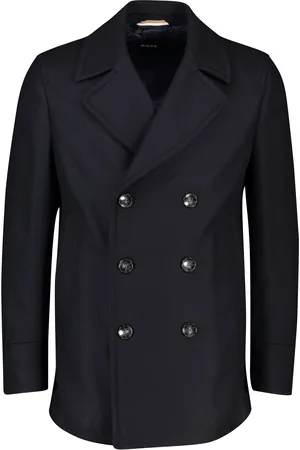 HUGO BOSS Winterjas effen knopen normale fit