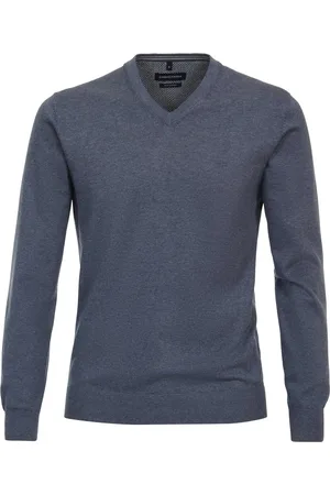 Casa Moda Trui v-hals katoen wijde fit