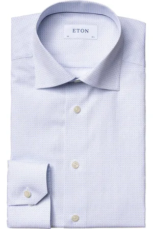 Eton Katoenen overhemd effen slim fit