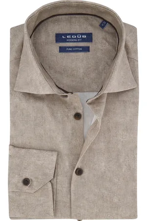 Ledub Overhemd geprint Pure Cotton lange mouw