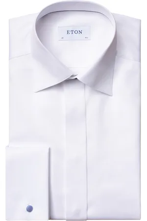Eton Katoenen overhemd effen slim fit