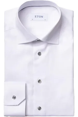 Eton Katoenen overhemd effen slim fit