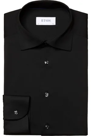 Eton Katoenen overhemd effen slim fit