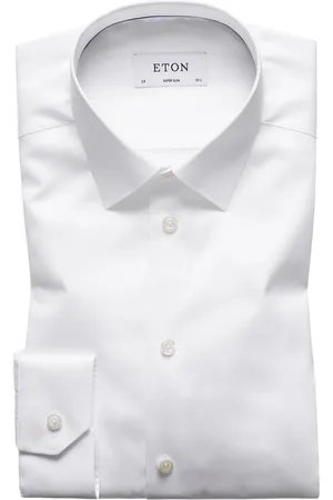 Eton Business Signature Twill overhemd super slim fit effen