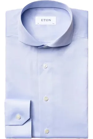 Eton Katoenen overhemd effen slim fit