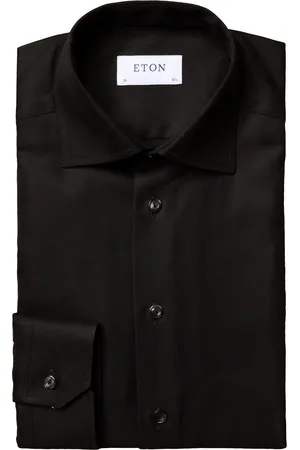 Eton Katoenen overhemd effen slim fit