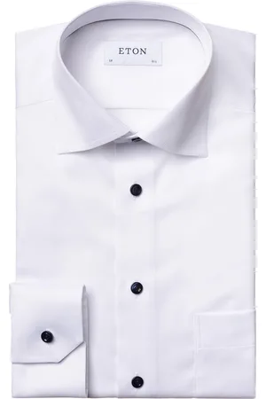 Eton Business overhemd Signature Twill Classic Fit borstzak