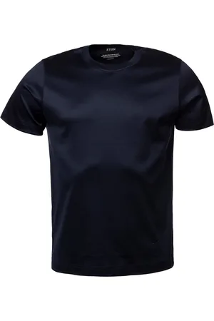 Eton Katoenen T-shirt effen slim fit