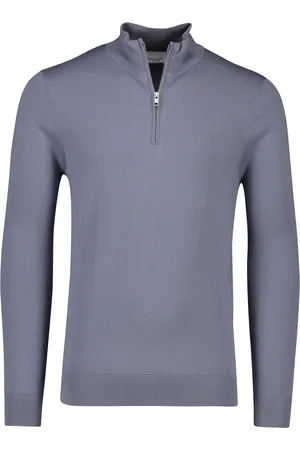 Profuomo Sweater effen half zip