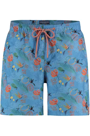 A fish named fred Geprint zwembroek slim fit