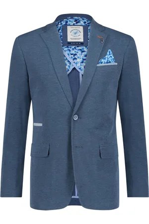 A fish named fred Slim fit colbert katoen