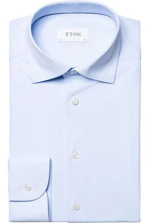 Eton Katoenen overhemd effen slim fit