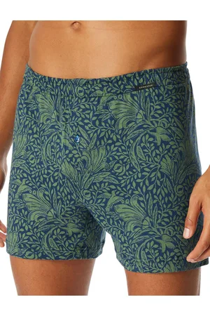 Schiesser Boxershorts 2-pack navy-groen