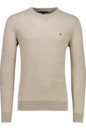 Tommy Hilfiger Crew neck trui gemêleerd met boord