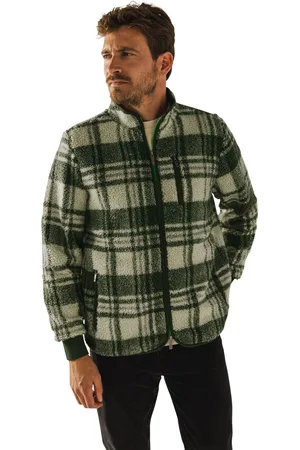 State of art Vest geruit fleece rits met borstzak
