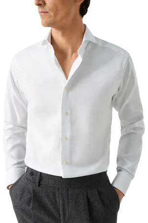 Eton Overhemd slim fit Signature Twill Shirt wide collar