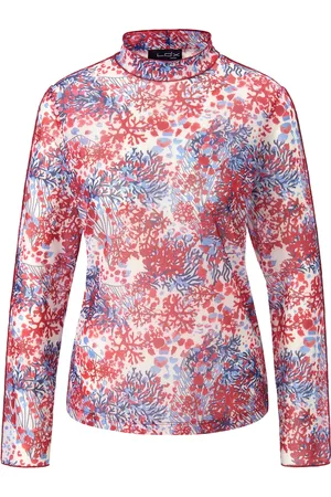 Looxent Dames T-shirts - Mesh shirt sealife-print Van multicolour