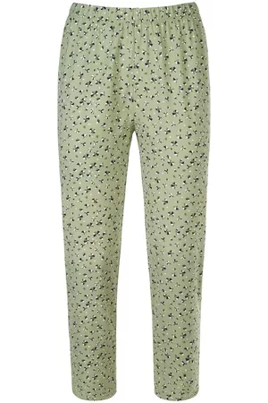 Green Cotton Dames Broeken - Enkellange broek 100% katoen Van groen