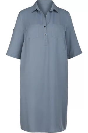 Emilia Lay Jurk 3/4-mouwen Van blauw