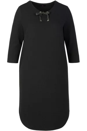 Emilia Lay Jersey jurk 3/4-mouwen Van zwart