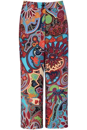 Emilia Lay Enkellange broek ornamentendessin Van multicolour