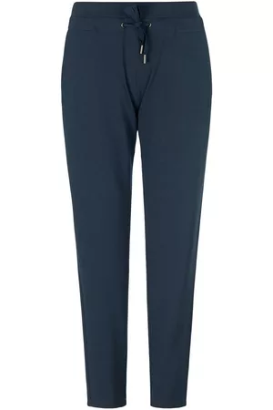 Emilia Lay Dames Elastische Broeken - Enkellange sweatbroek elastische tailleband Van blauw