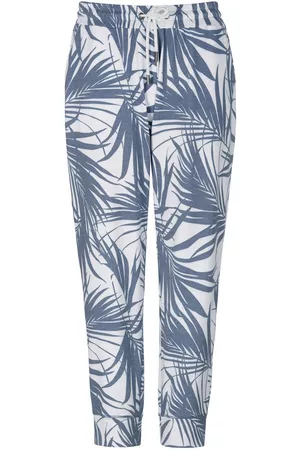 Emilia Lay Enkellange sweatbroek print Van wit