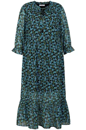 Emilia Lay Jurk 3/4-mouwen Van blauw