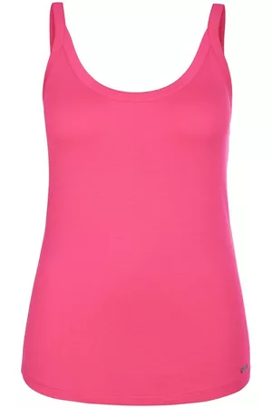 Emilia Lay Dames Spaghettitops - Top spaghettibandjes en ronde hals Van pink