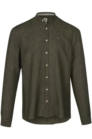 Pure Heren Linnen overhemden - Overhemd 100% linnen Van groen