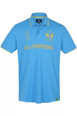 La Martina Heren Poloshirts - Poloshirt 100% katoen Van blauw