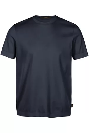 Windsor Heren T-shirts - Shirt ronde hals 100% katoen Van blauw