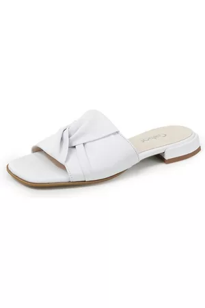 Gabor Dames Slippers - Slippers in carrévorm Van wit