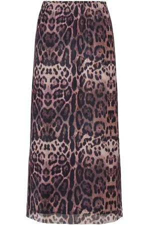 Pieces® Pcfrida Mesh Leopard Middellange Rok