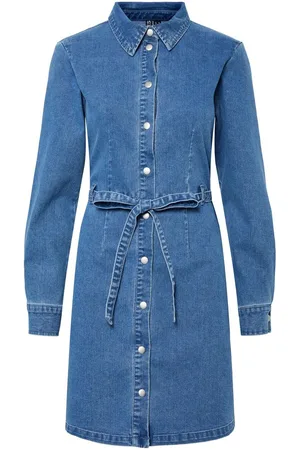 Pieces® Pcsilje Mini Denim Jurk