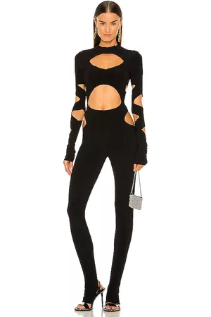 Norma Kamali Long Sleeve Aztec Catsuit in