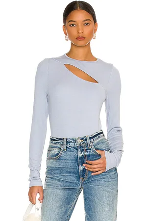 LA Made Verge Peek A Boo Long Sleeve Top in