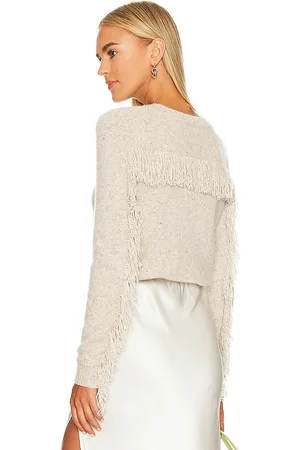 AUTUMN CASHMERE Fringed Sweater in