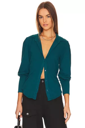 Bobi Bishop Sleeve Button Up in