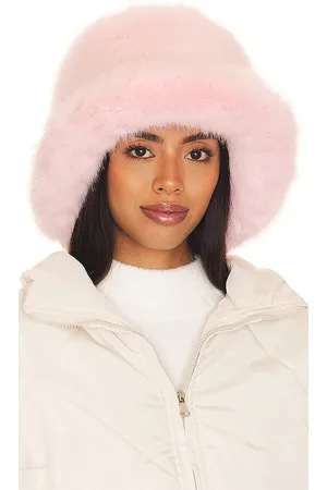 JOCELYN Oversized Faux Fur Bucket Hat in