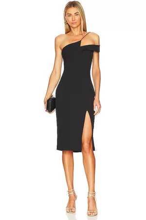 superdown Jillian Asymmetric Midi Dress in
