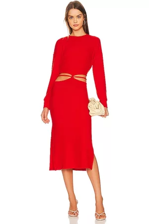 LnA Maaz Sweater Rib Wrap Dress in