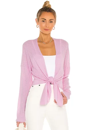 AUTUMN CASHMERE X REVOLVE Tie Front Rib Cardigan in