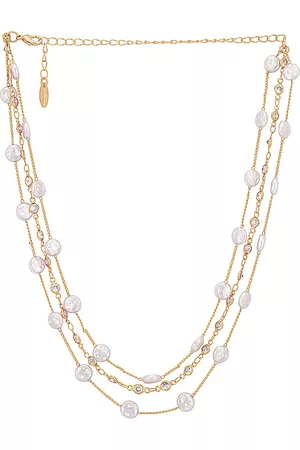 Ettika Dames Parel Kettingen - Layered Pearl Necklace in