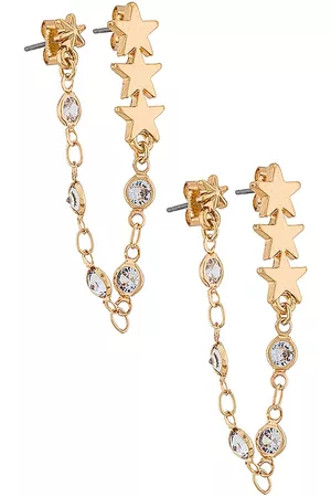 Ettika Dames Oorbellen - Dangle Chain Earrings in