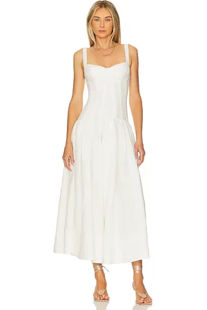 Nicholas Makenna Drop Waist Corset Midi Dress in