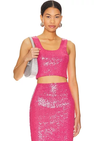 Commando Sequin Crop Top in Pink